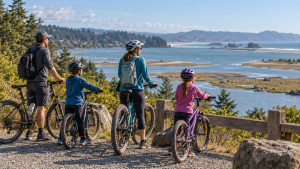 Humboldt Bay Trail passing wetlands and coastal scenery