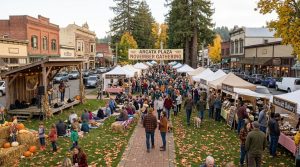 November community event in downtown Arcata, Humboldt County